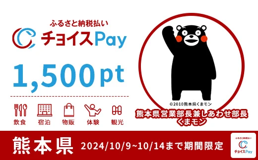 熊本県 1500pt